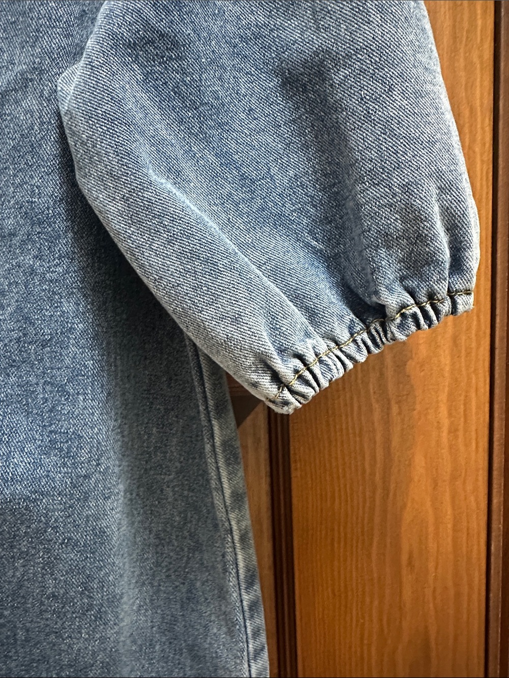 Nasty Gal Washed Denim Mini Dress - Blue - Picture 3 of 3